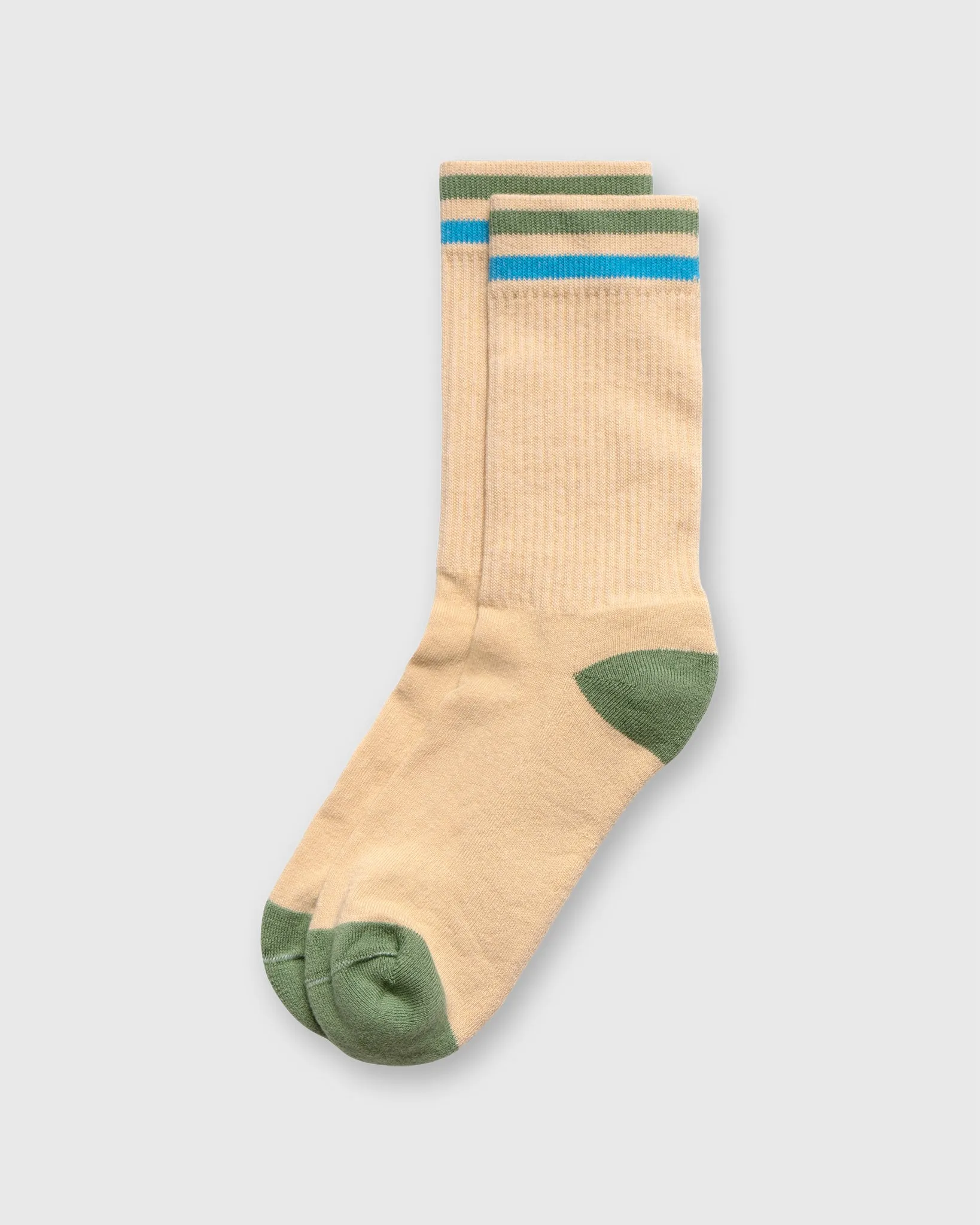 Kennedy Luxe Athletic Socks in Khaki
