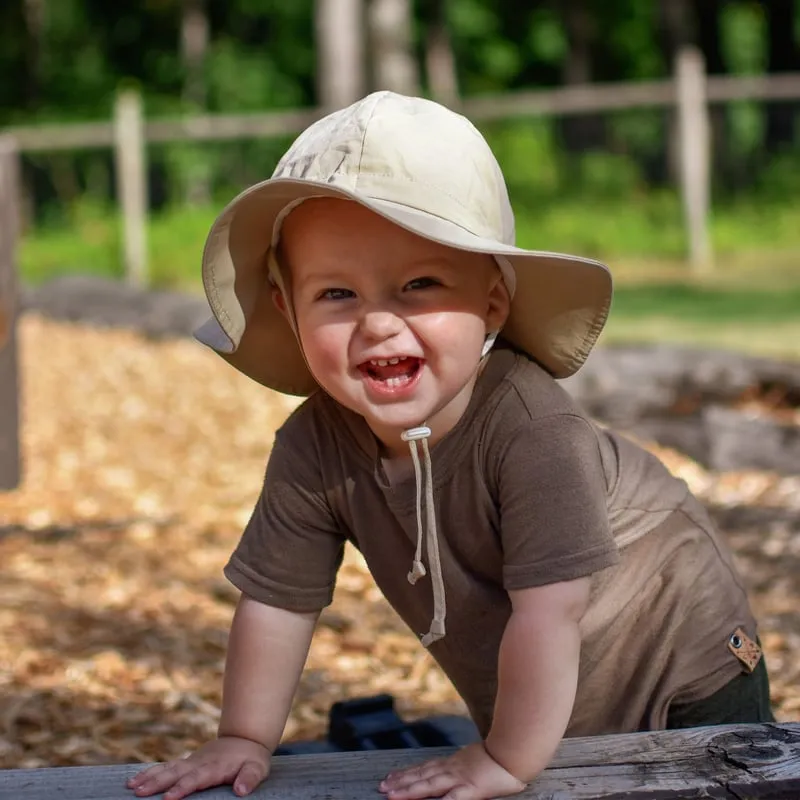 Kids Cotton Floppy Hats - Olive Khaki