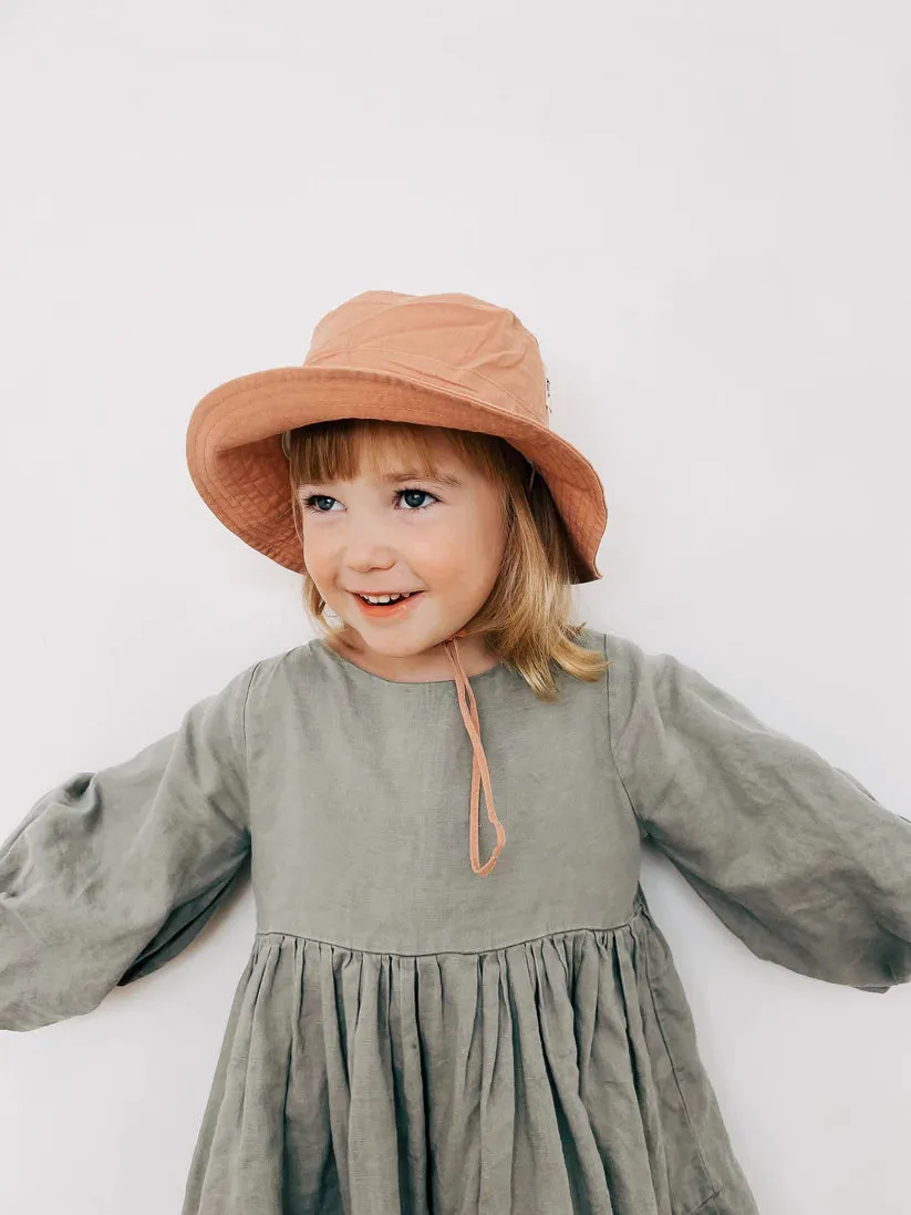 Kiin Cotton Sun Hat - Dusty Rose