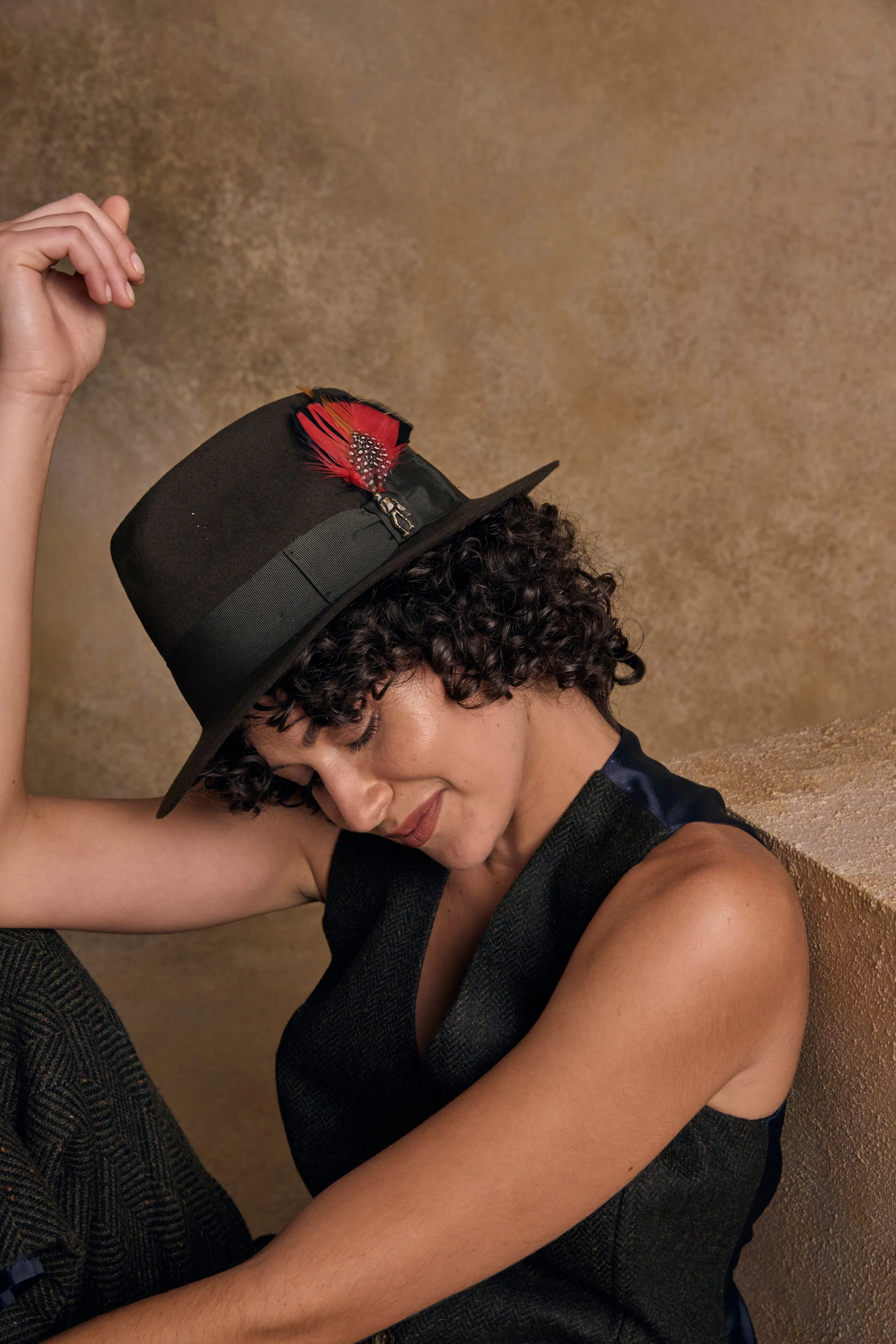 Kildare Felt Trilby Hat - Olive