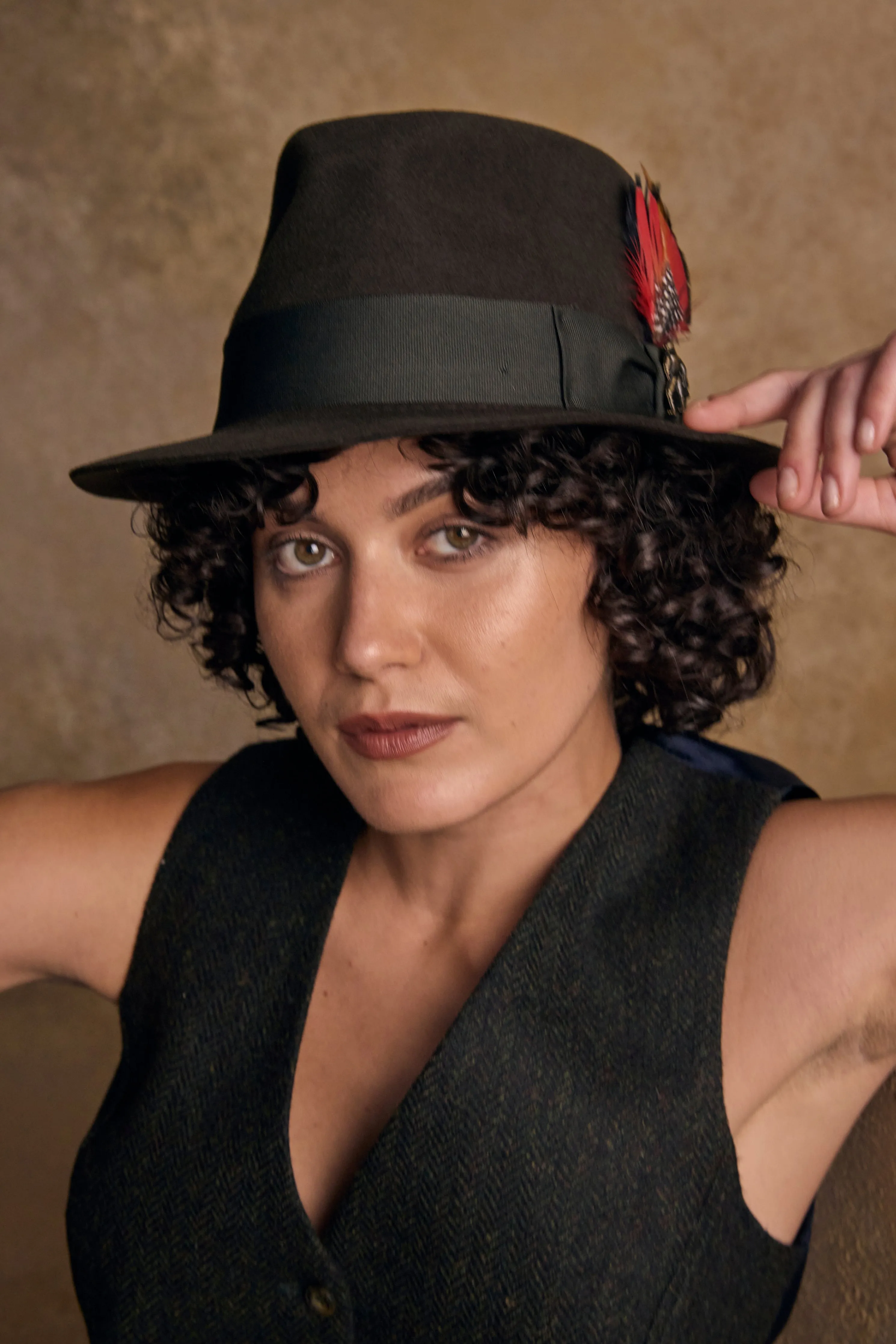 Kildare Felt Trilby Hat - Olive