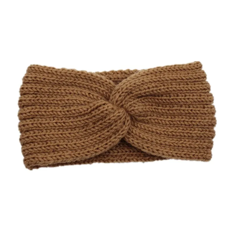 Knit Headband Knot Cross
