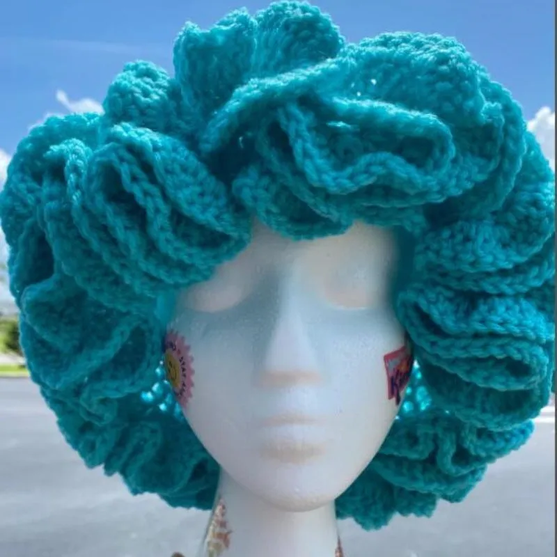 Knitted Ruffled Hats