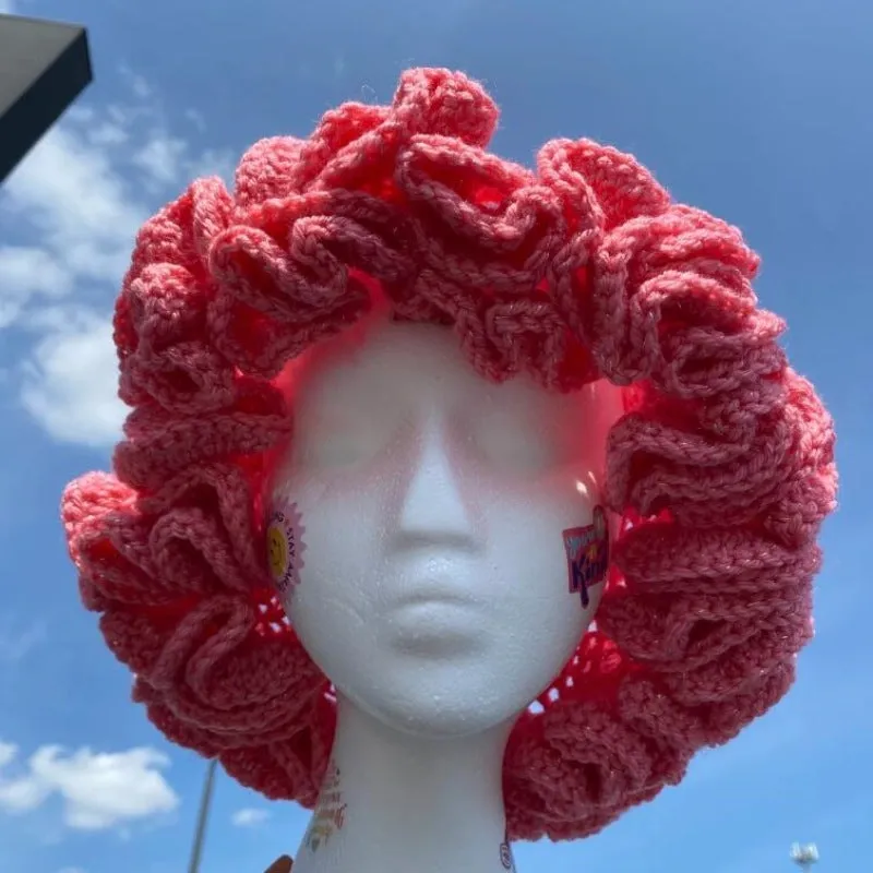 Knitted Ruffled Hats