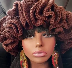 Knitted Ruffled Hats