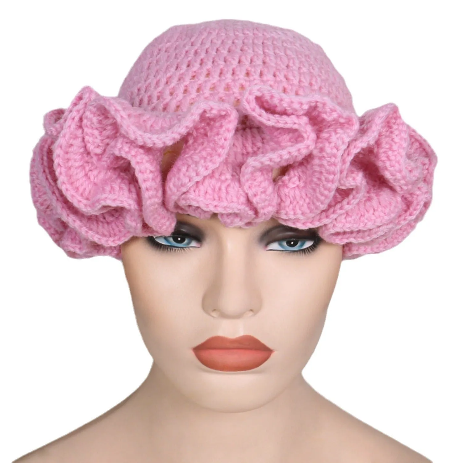 Knitted Ruffled Hats