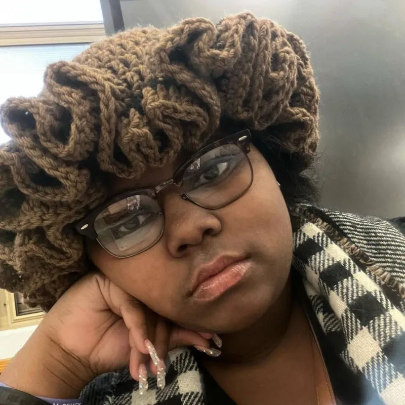Knitted Ruffled Hats