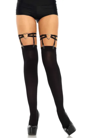 Leg Avenue Dual Strap Heart Garters