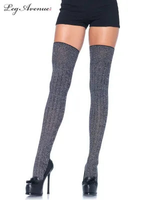 Leg Avenue Rib Knit Thigh High Socks LA6907