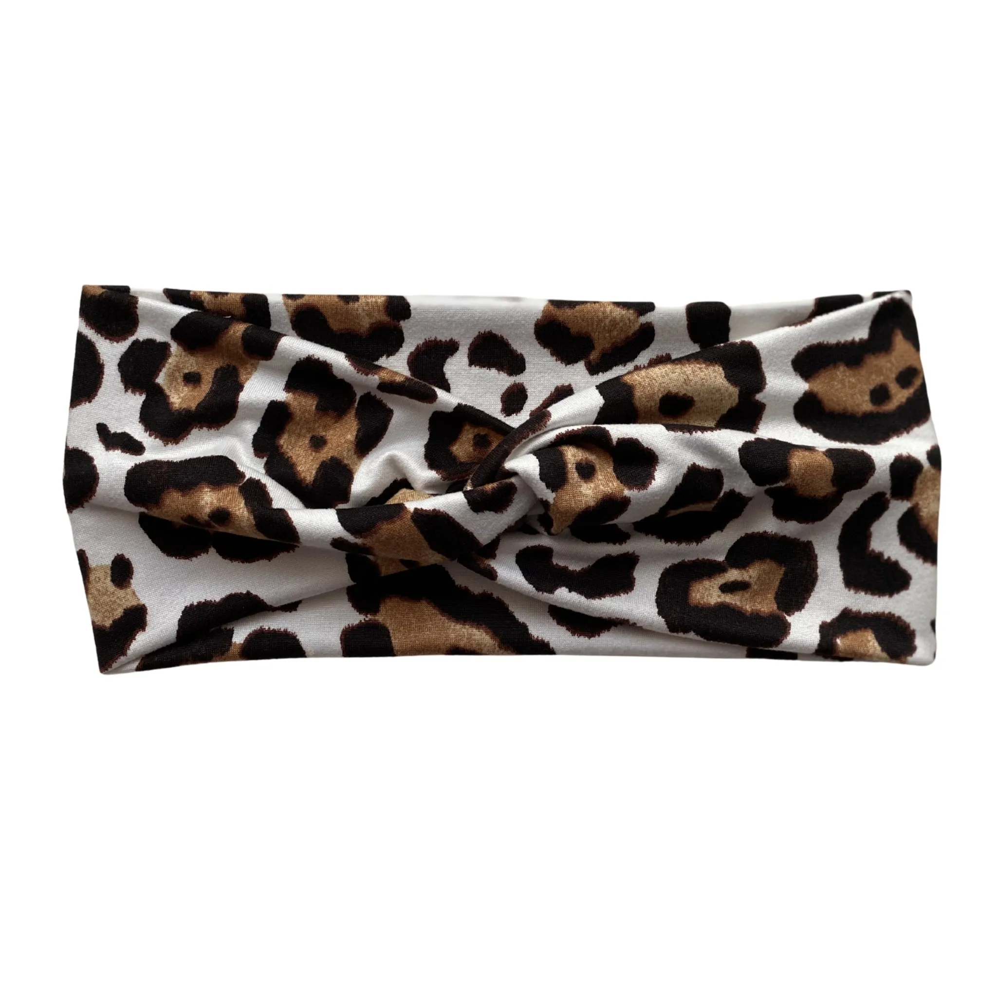 Light Leopard Matte Faux Knot Headband