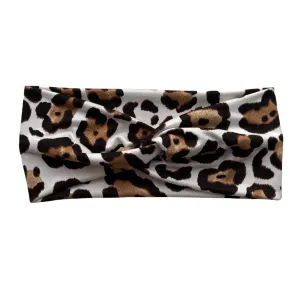 Light Leopard Matte Faux Knot Headband