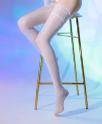 Luxe Lace Over-the-Knee Silicone Hold-Up Stockings