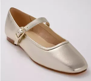 Marc Fisher LTD Leather Mary Jane Flats - Garissa-QV 10W