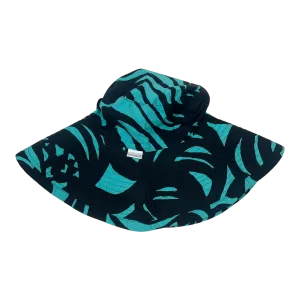 Marimekko summer hat, turquoise / black | M