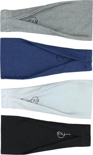 Maven Thread Women's No-Slip Sweat-Wicking Headband for Exercise and Yoga, 4-Pack
