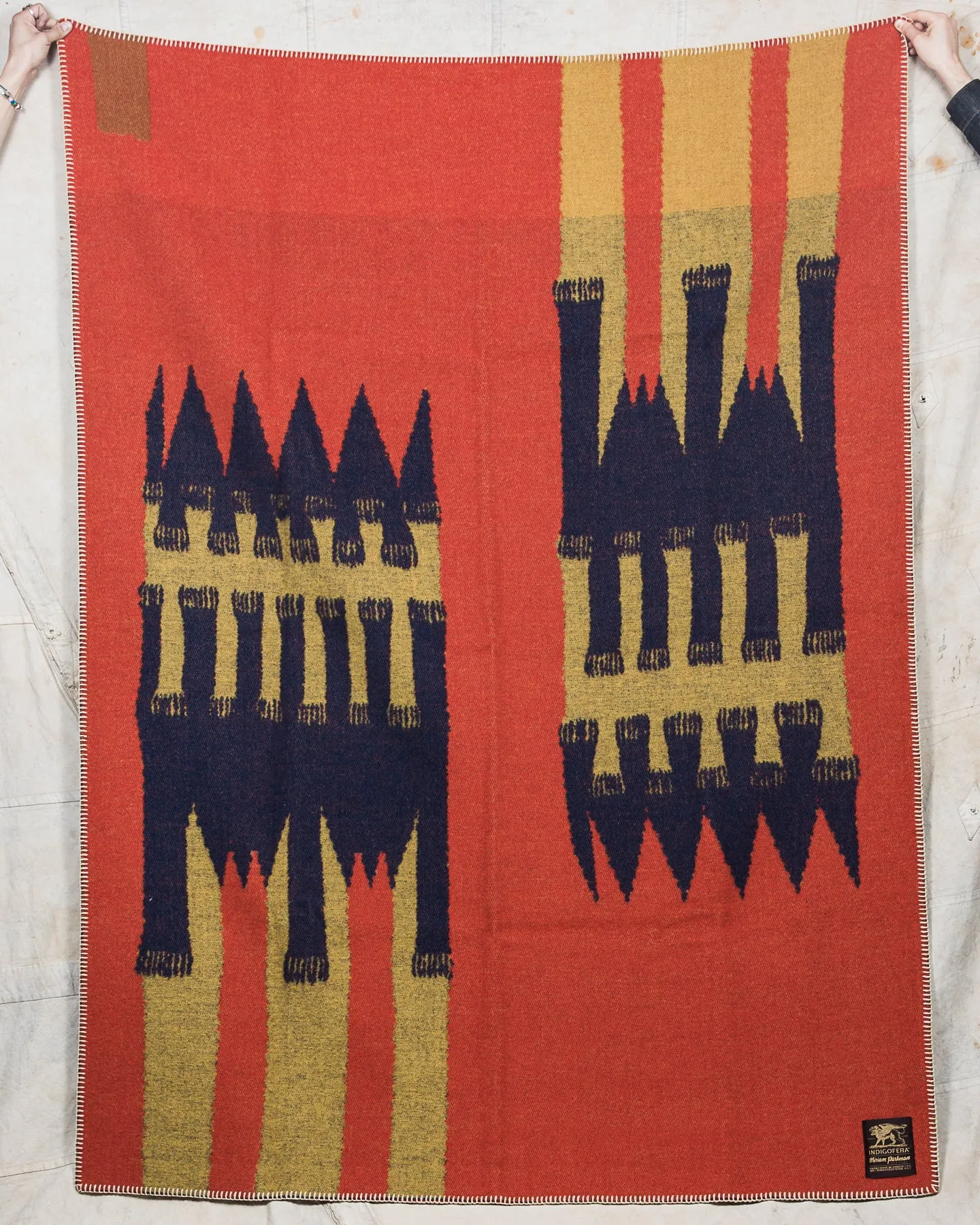 Miriam Parkman x Indigofera Treasure Trail Wool Blanket