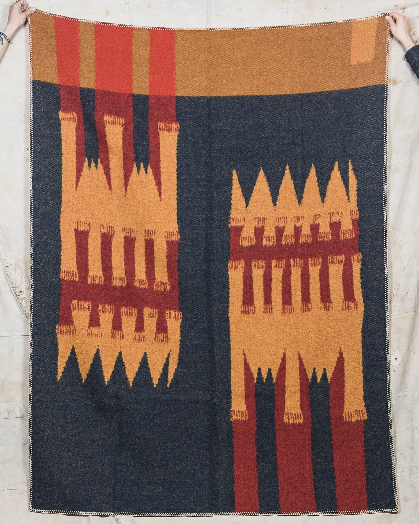 Miriam Parkman x Indigofera Treasure Trail Wool Blanket