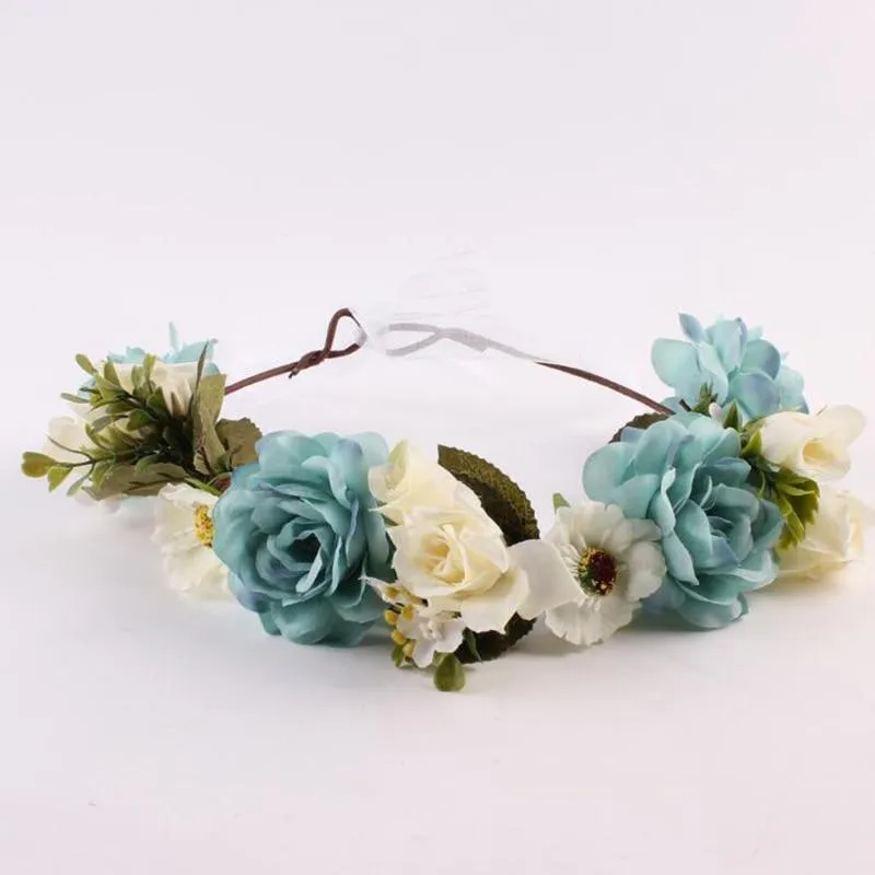 Modern Flower Headband Newborn  Matching Flower Crown for Mother Kids  Hair Band Accessories