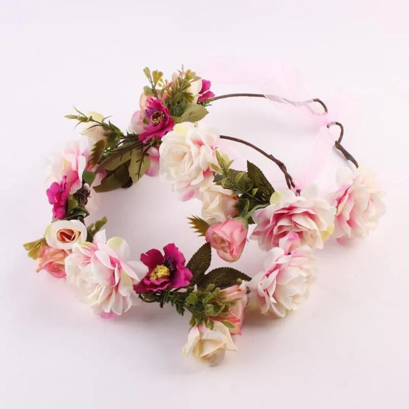 Modern Flower Headband Newborn  Matching Flower Crown for Mother Kids  Hair Band Accessories
