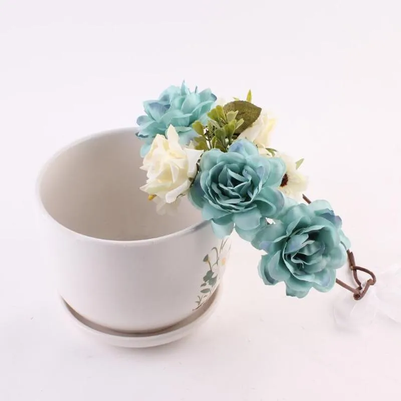 Modern Flower Headband Newborn  Matching Flower Crown for Mother Kids  Hair Band Accessories
