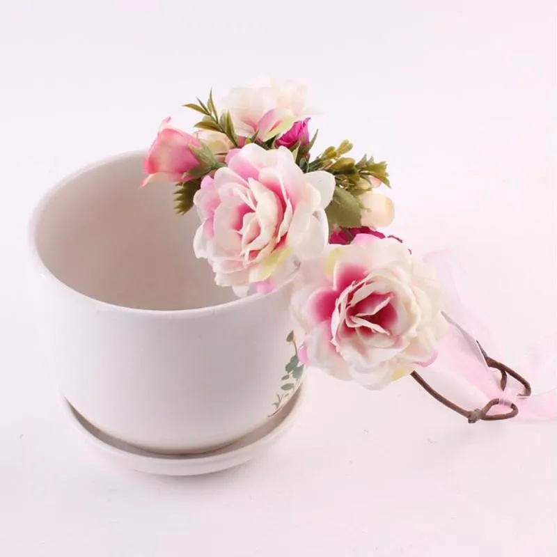 Modern Flower Headband Newborn  Matching Flower Crown for Mother Kids  Hair Band Accessories