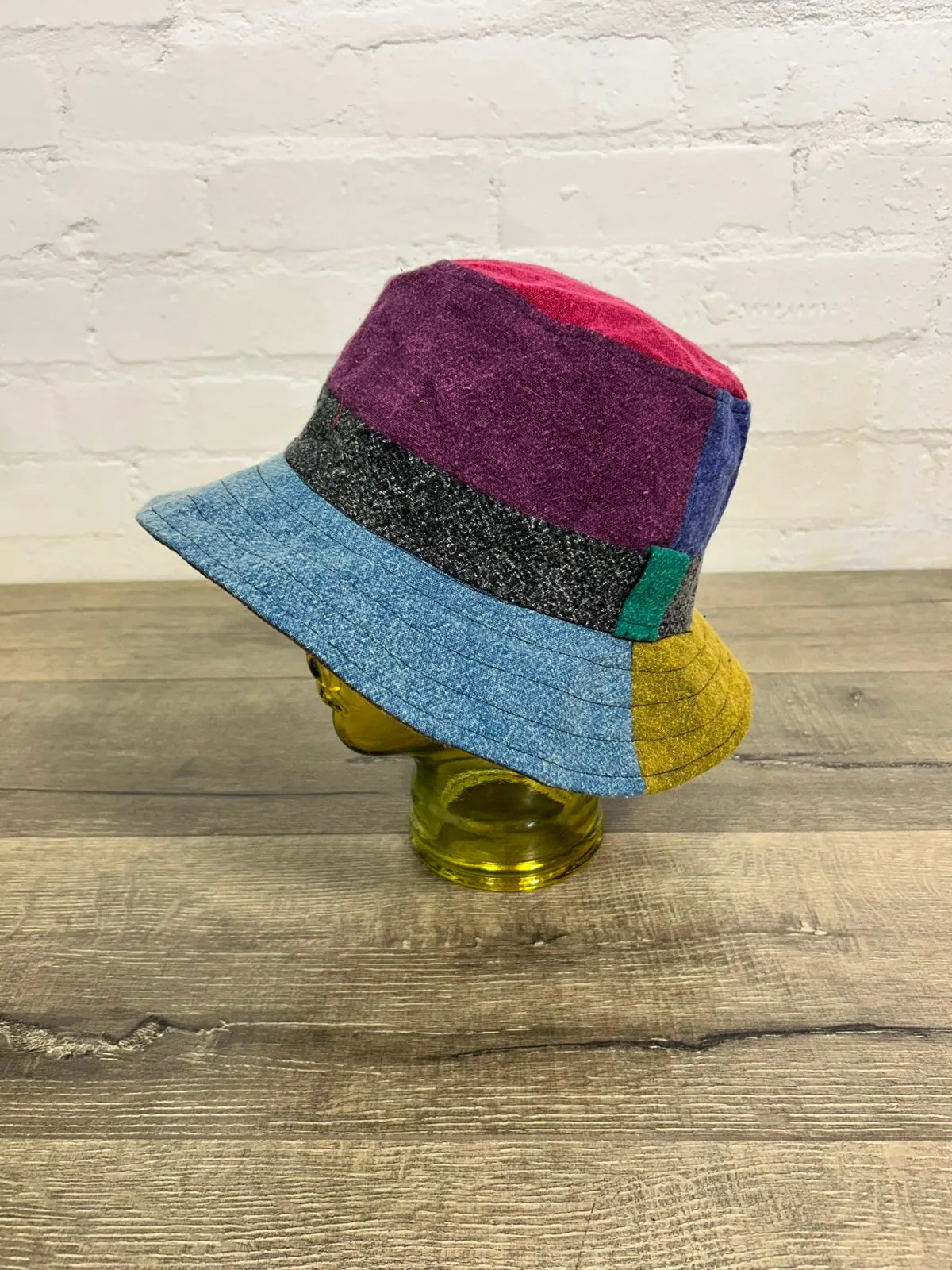 Multi Stonewash Wide Brim Hat