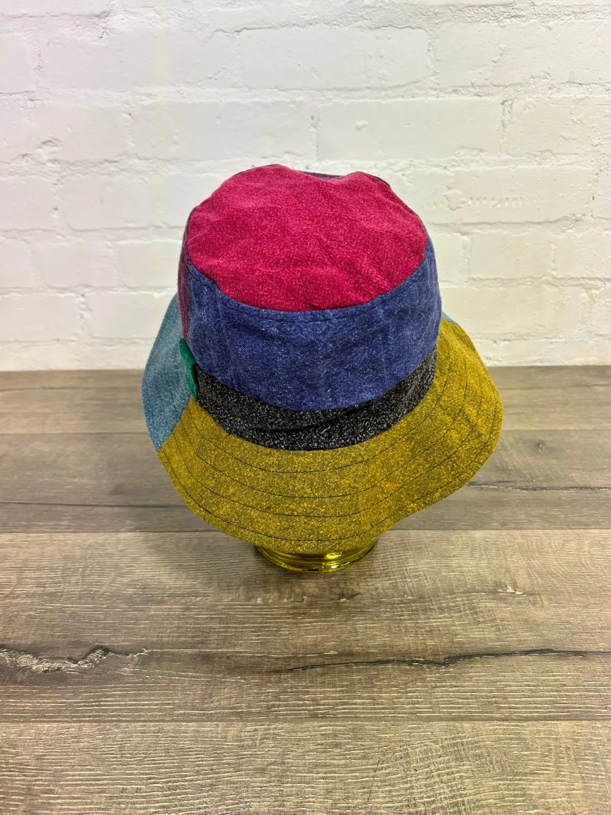 Multi Stonewash Wide Brim Hat