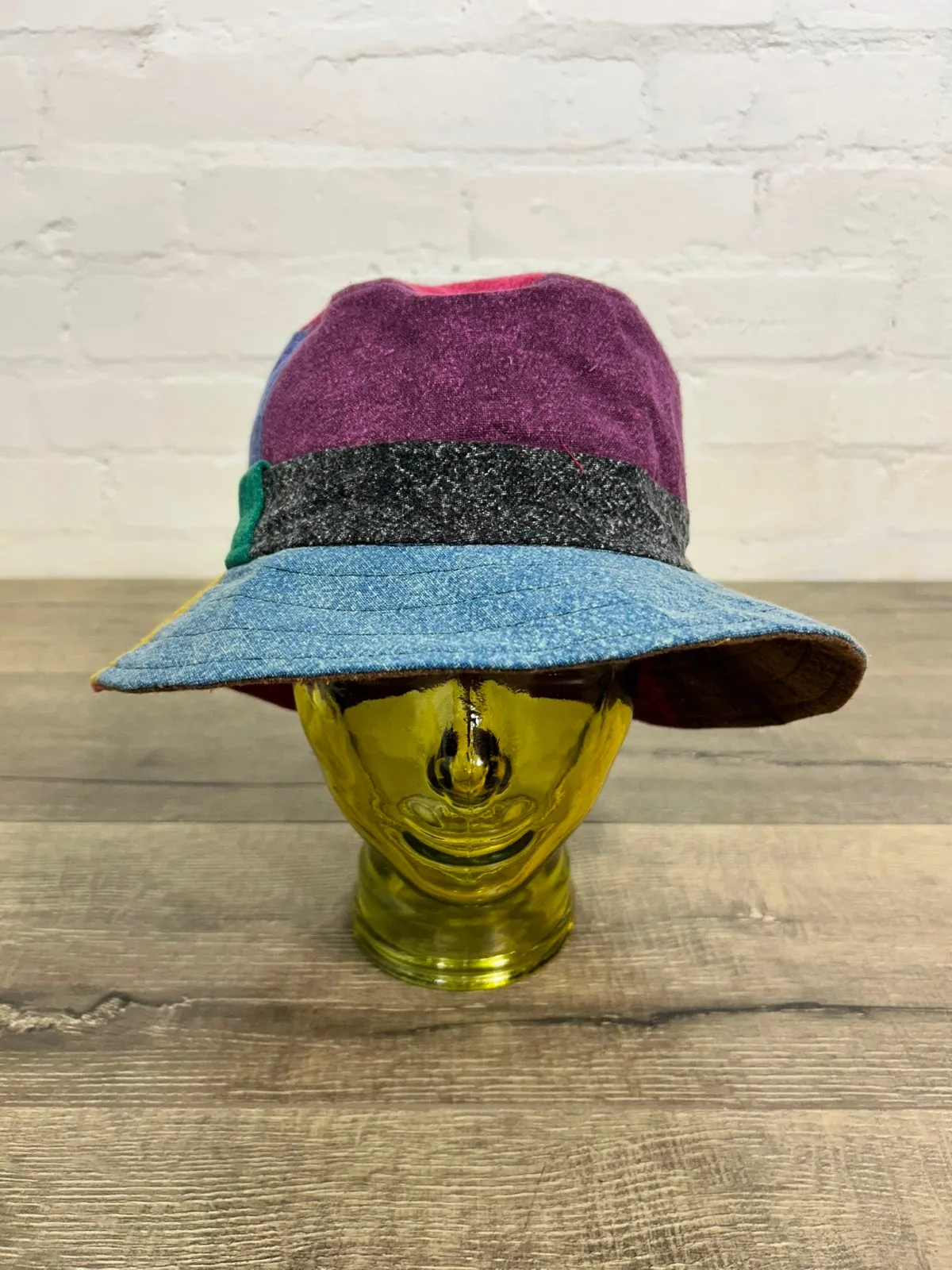 Multi Stonewash Wide Brim Hat