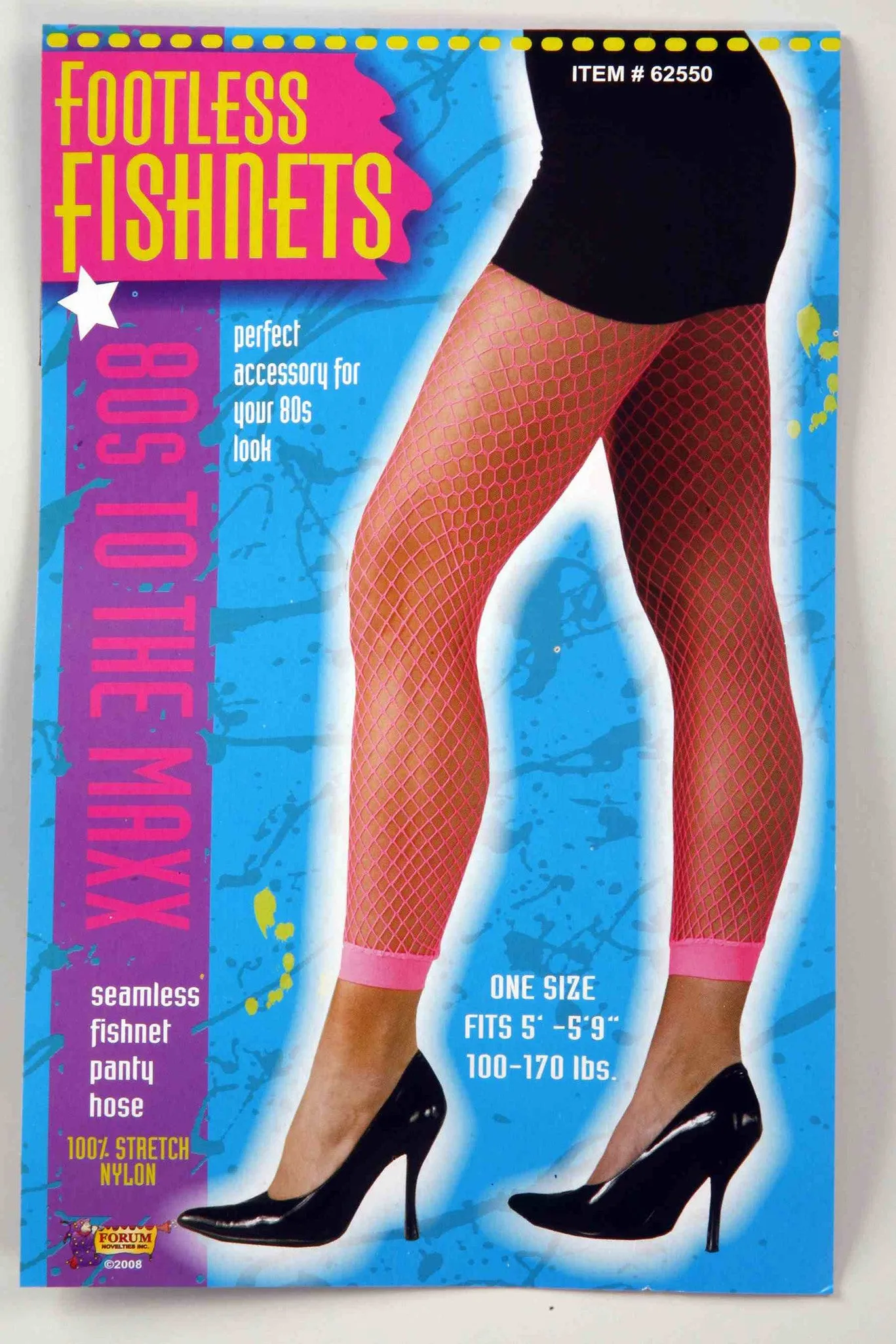 Neon Pink Fishnet Leggings