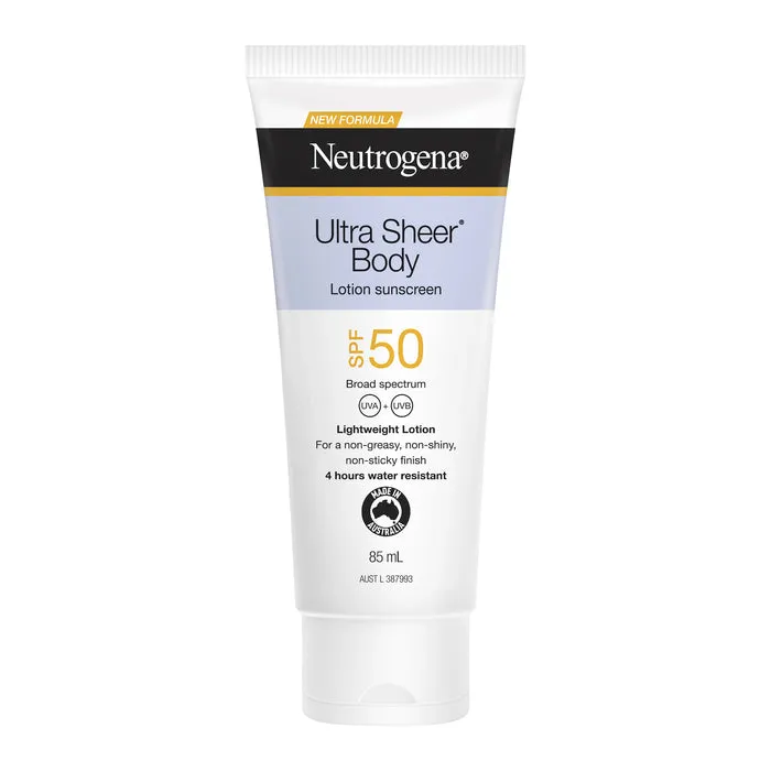 Neutrogena Ultra Sheer Body Lotion Sunscreen SPF50