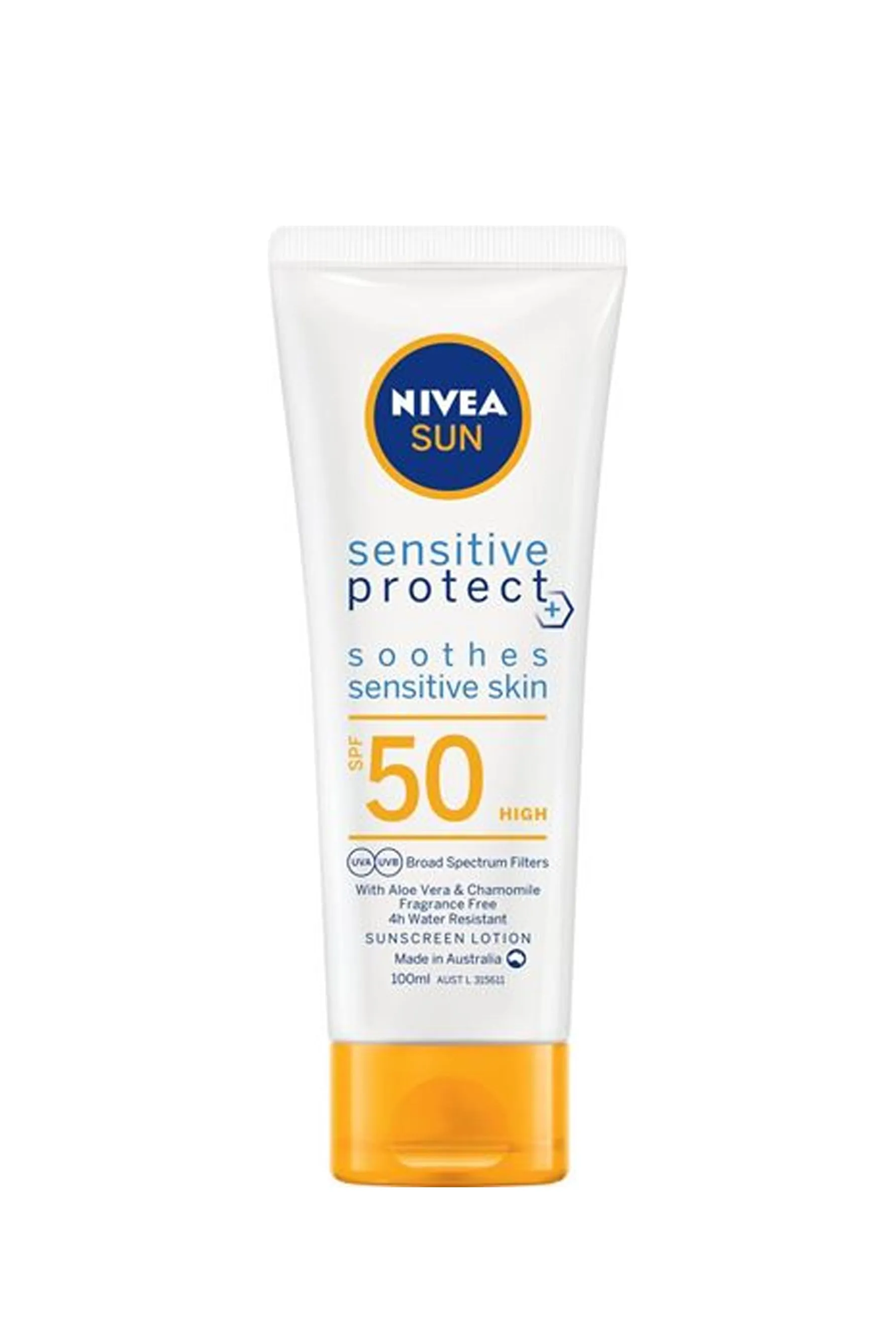 NIVEA Sun Sensitive Protect Sunscreen Lotion SPF50 100ml