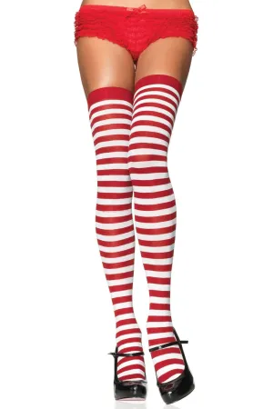 Nylon Striped Stockings