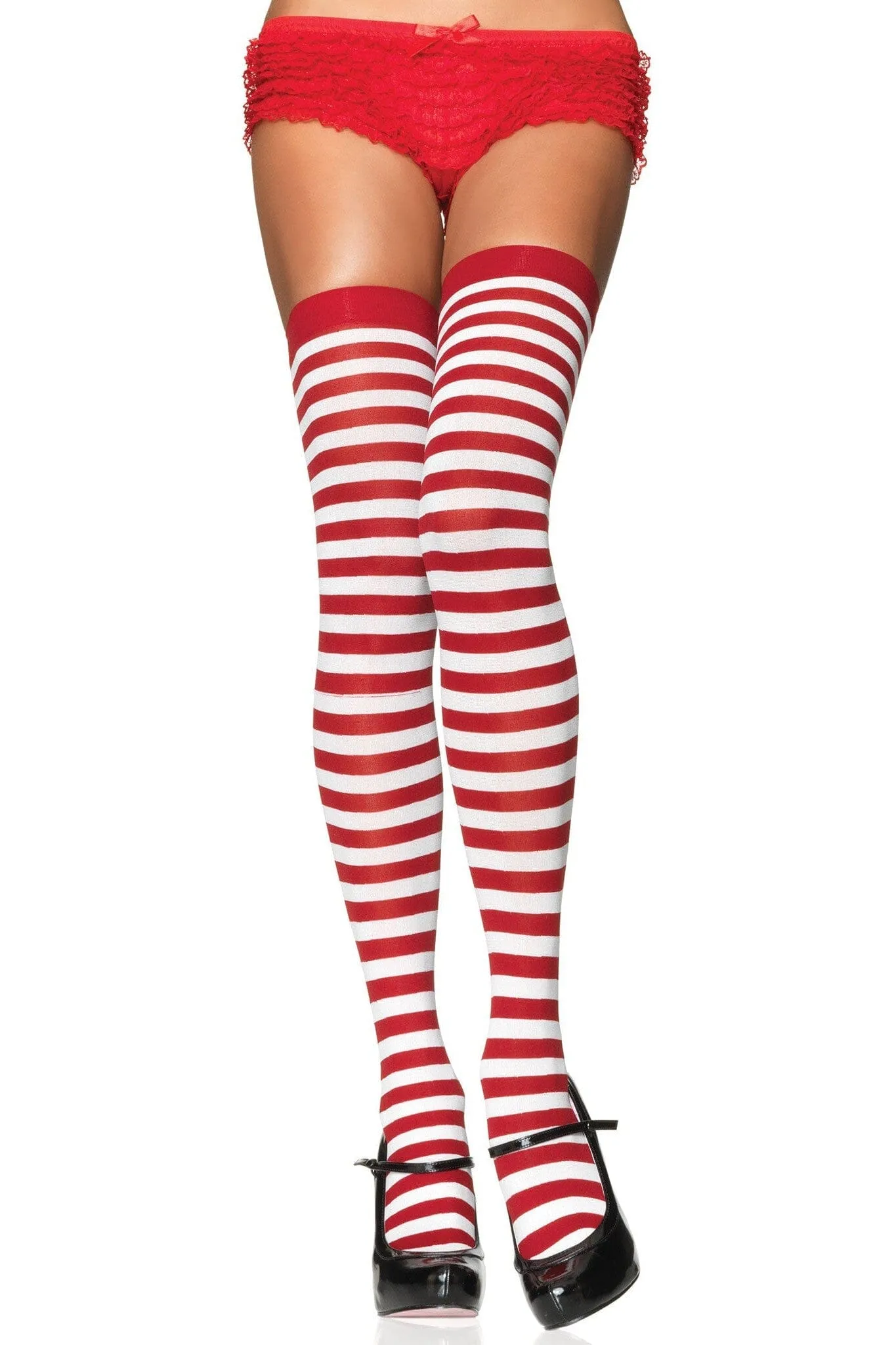 Nylon Striped Stockings