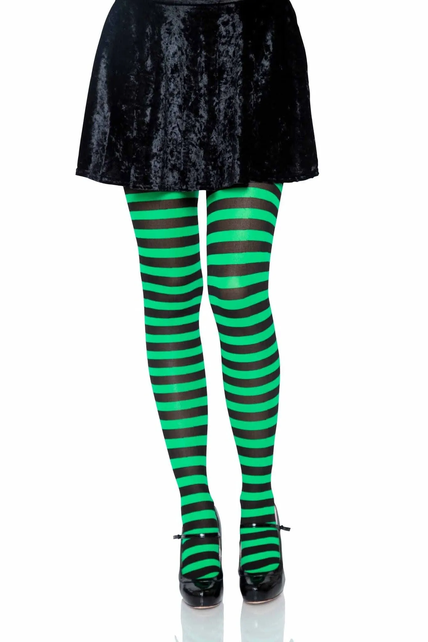 Nylon Striped Tights
