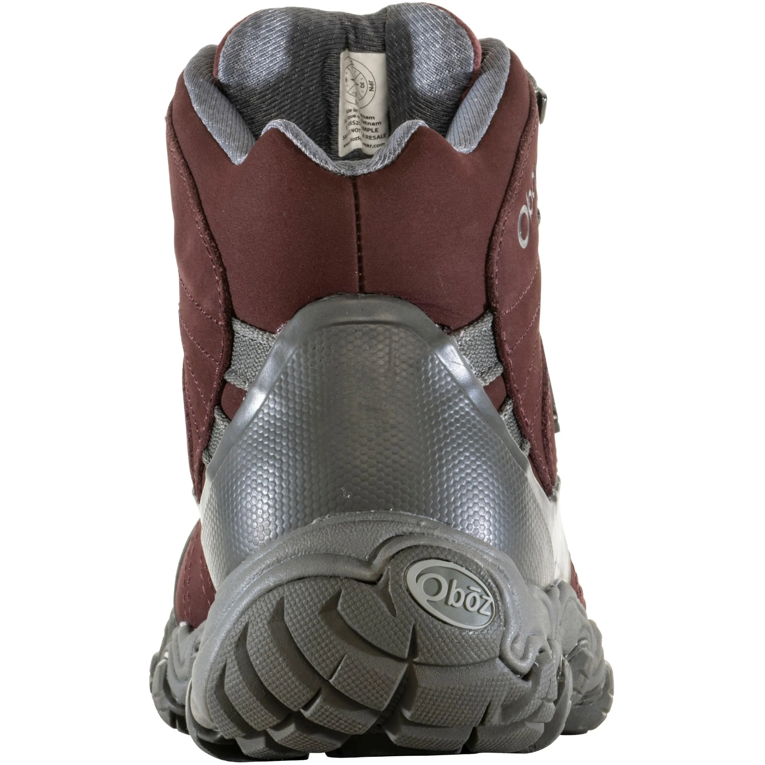 Oboz Women's Bridger Mid B-DRY Hiking Boot, Port, 10