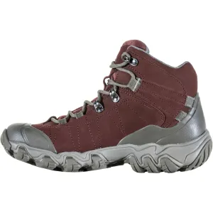 Oboz Women's Bridger Mid B-DRY Hiking Boot, Port, 10