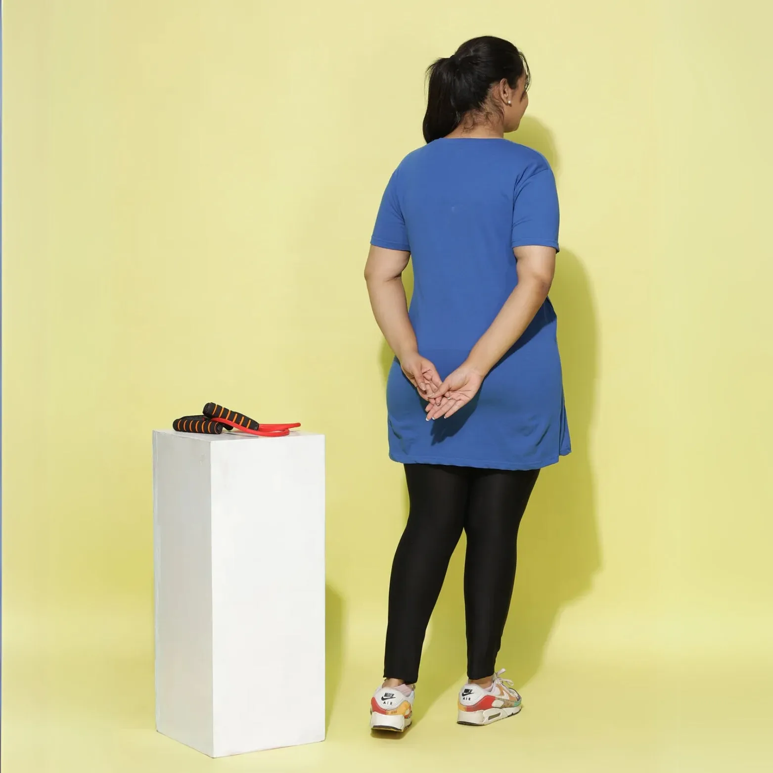 Ocean Blue Relaxed Fit Long T-Shirt for Women Perfect for Outings
