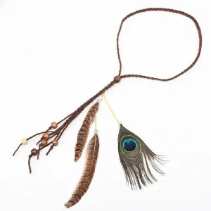 Peacock Feather Headband