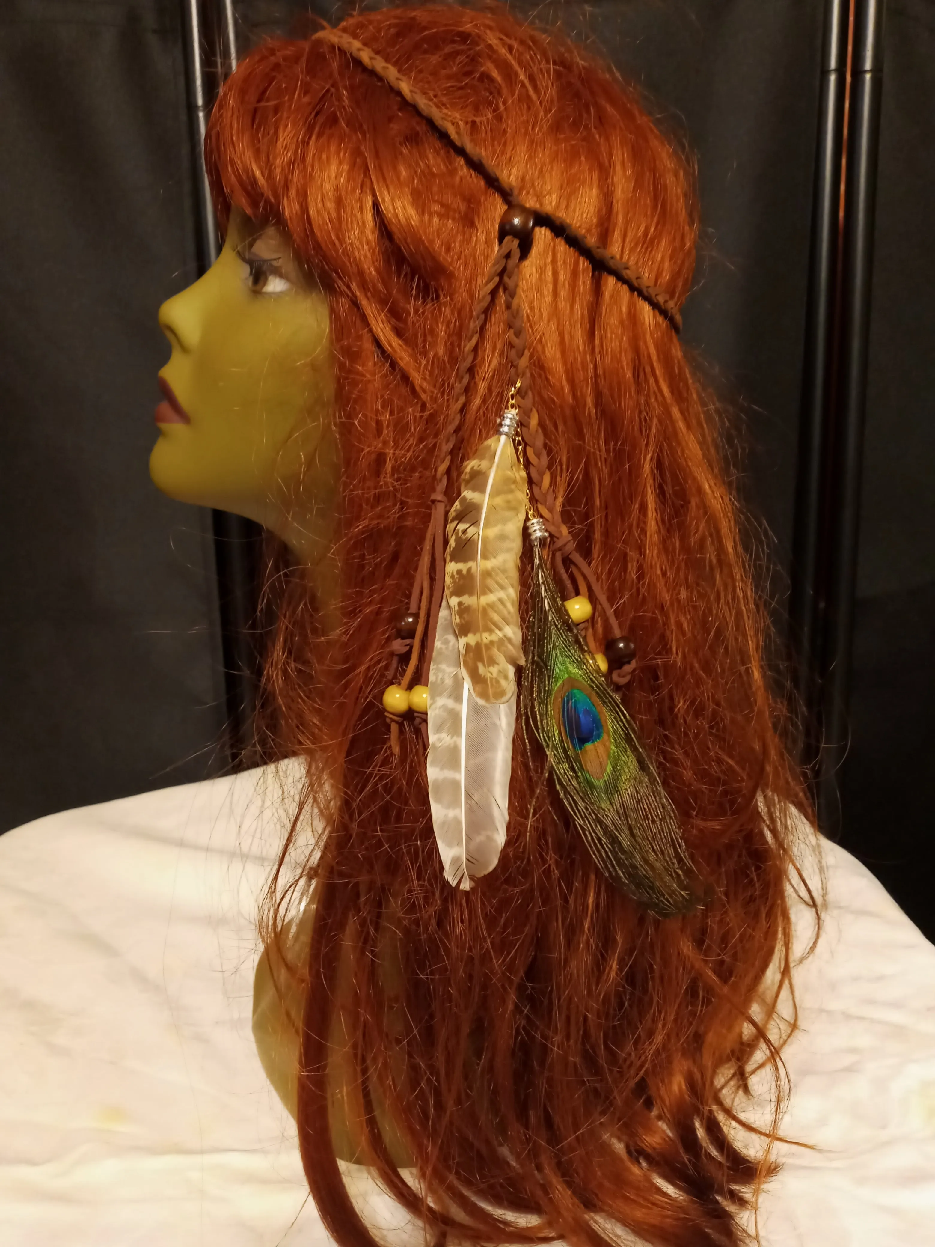 Peacock Feather Headband