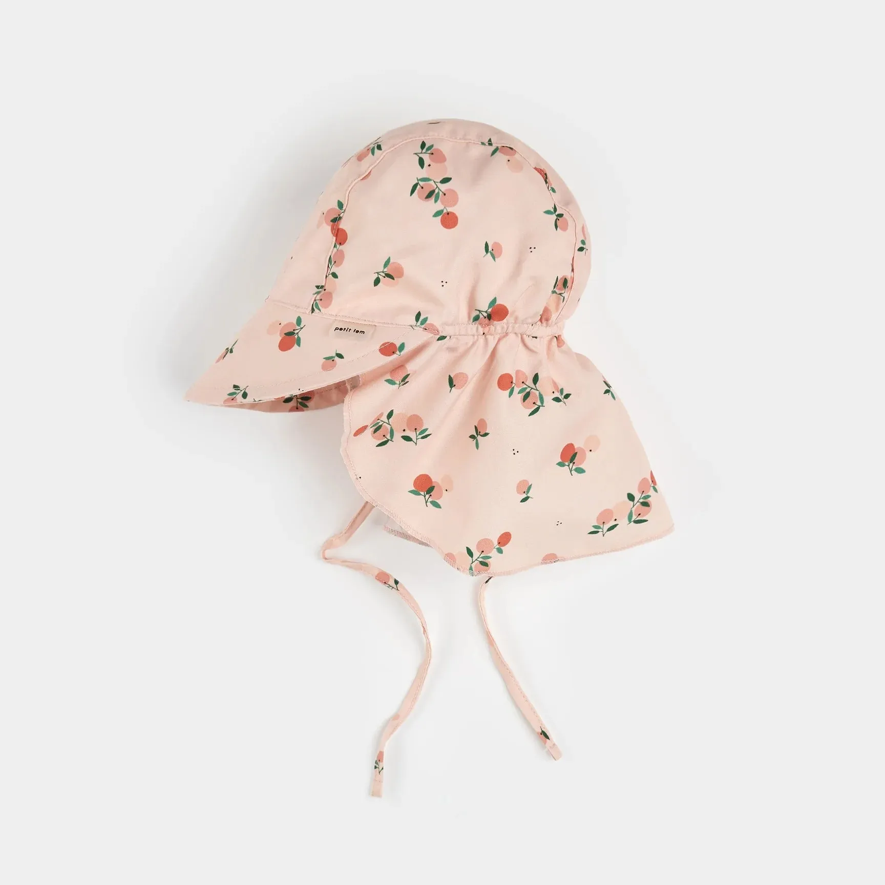Petit Lem Baby Girls Oranges Print Flap Hat