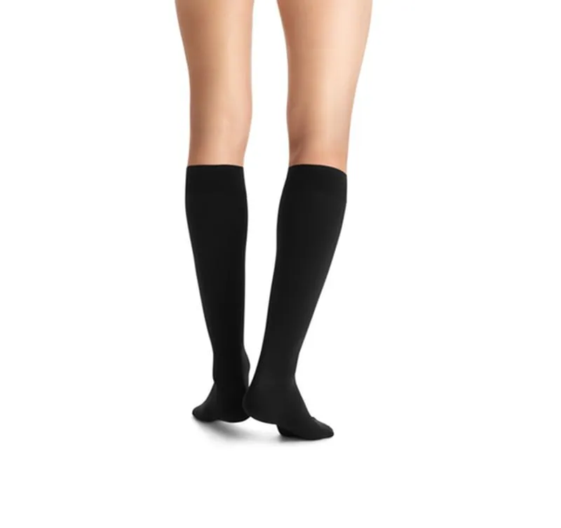 PR/1 JOBST OPAQUE WOMEN, KNEE HIGH PETITE, 20-30MMHG, SM, CLASSIC BLACK, CLOSED TOE