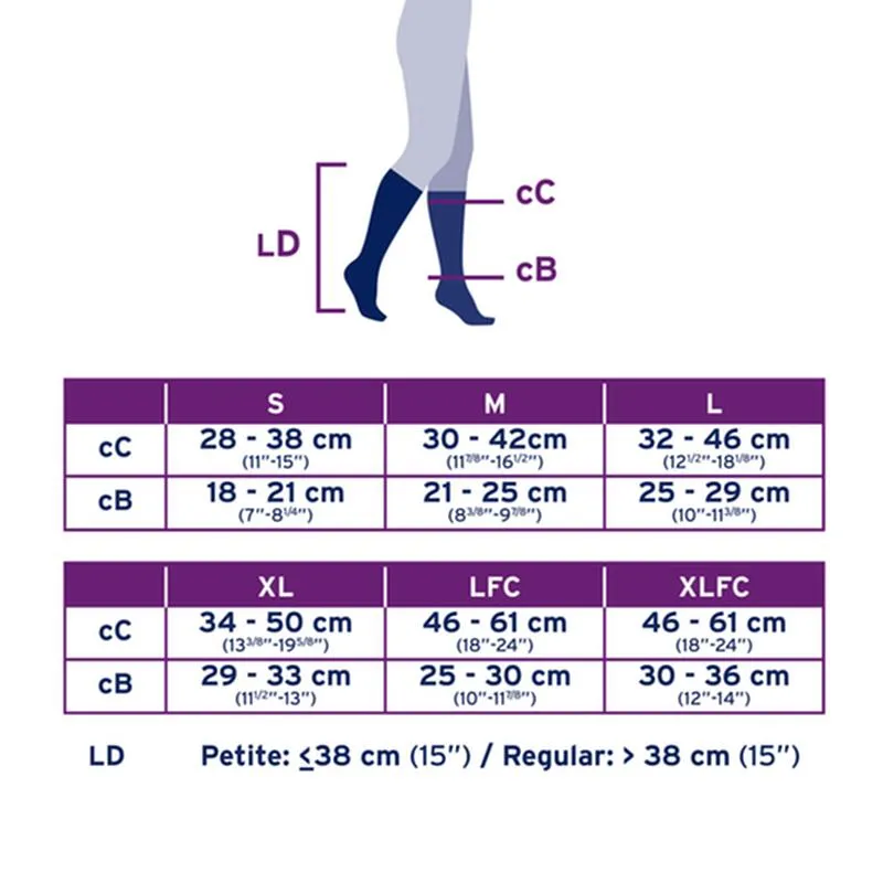 PR/1 JOBST OPAQUE,KNEE HIGH SOFTFIT STOCKINGS CLOSED TOE,LARGE FULL CALF,30-40MMHG ,NATURAL