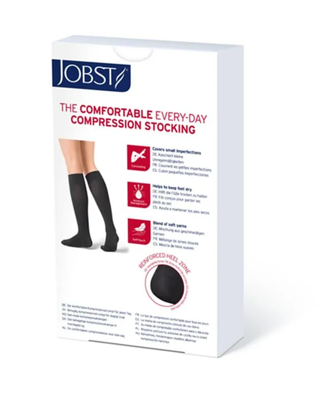 PR/1 JOBST OPAQUE,KNEE HIGH SOFTFIT STOCKINGS CLOSED TOE,LARGE FULL CALF,30-40MMHG ,NATURAL