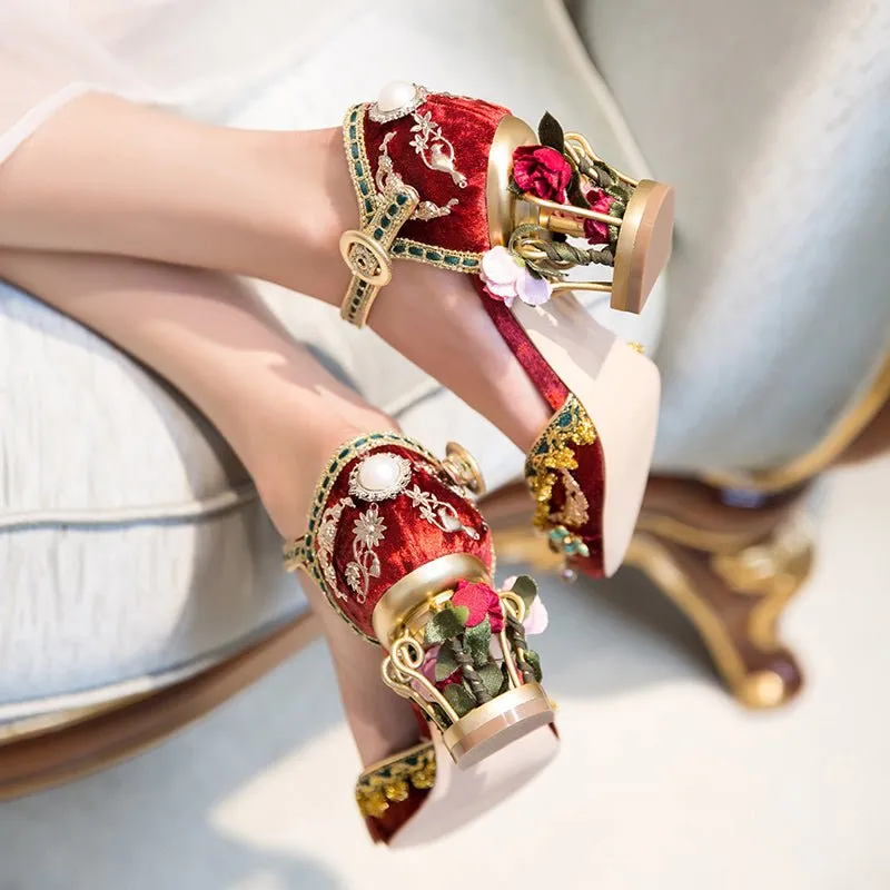 Regal Adorned Mary Janes Women Shoes