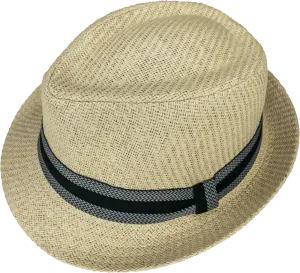Scala Trilby Hats-SM704-Black & Natural