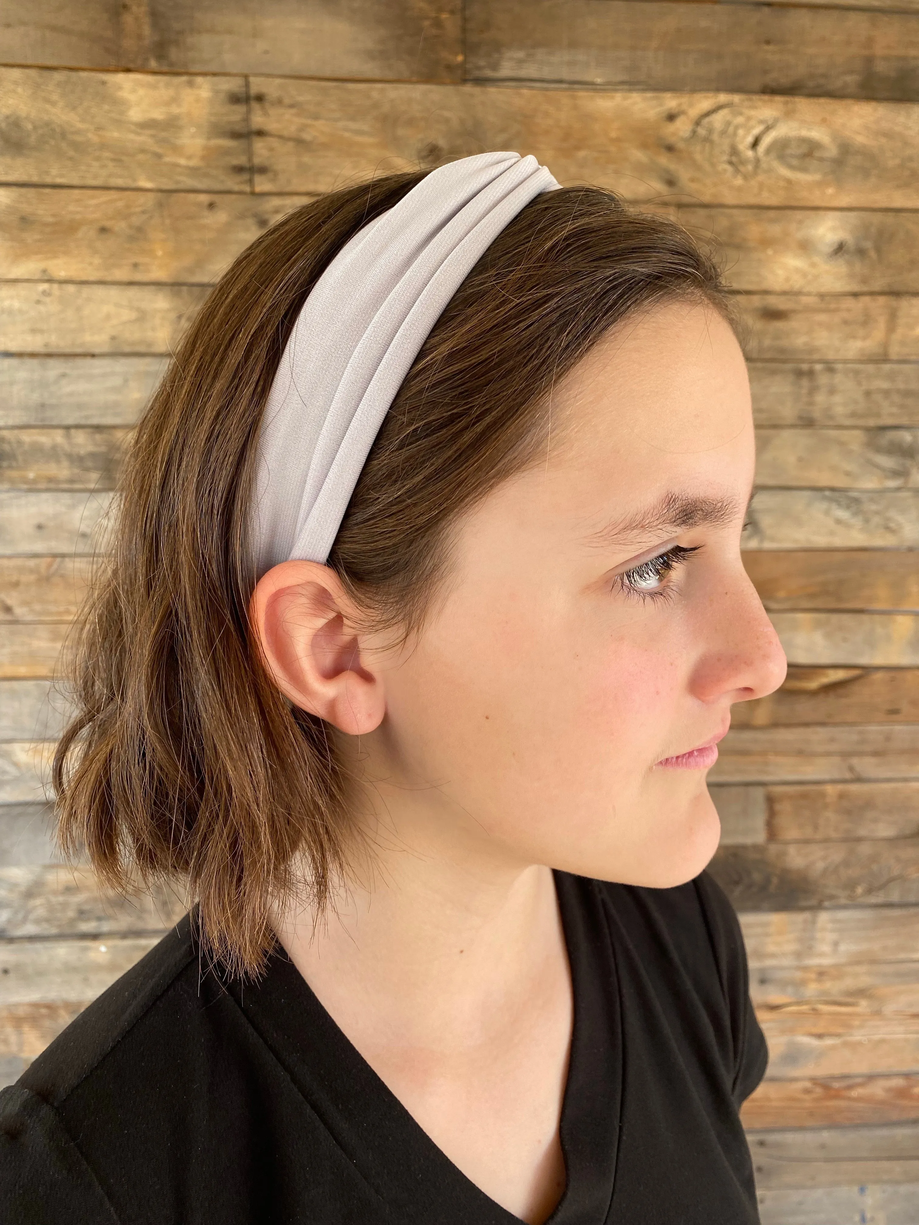 Silver Ice Faux Knot Headband