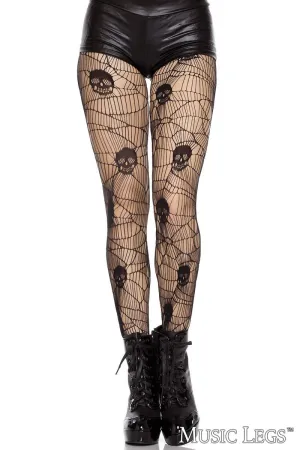 Skull Net Pantyhose