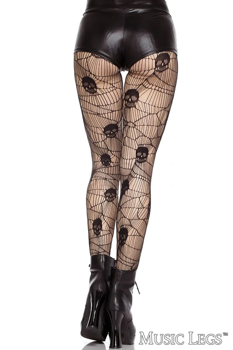 Skull Net Pantyhose