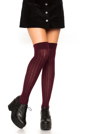 Spandex Knit Knee Socks