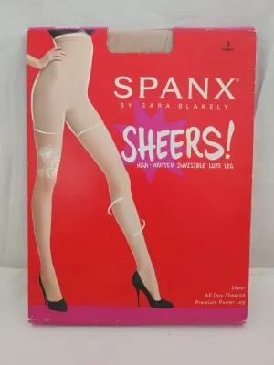 Spanx Sheers By Sara Blakely High Waisted Invisible Luxe Leg - Size D Nude01